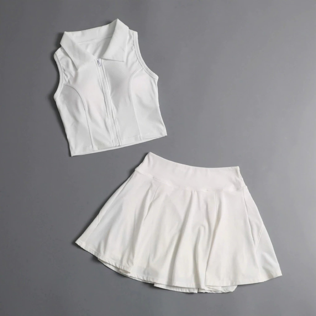 Váy tennis pickleball golf thể thao nữ áo bra mút đúc MIRILIK hàng chuẩn Váy thể thao thời trang