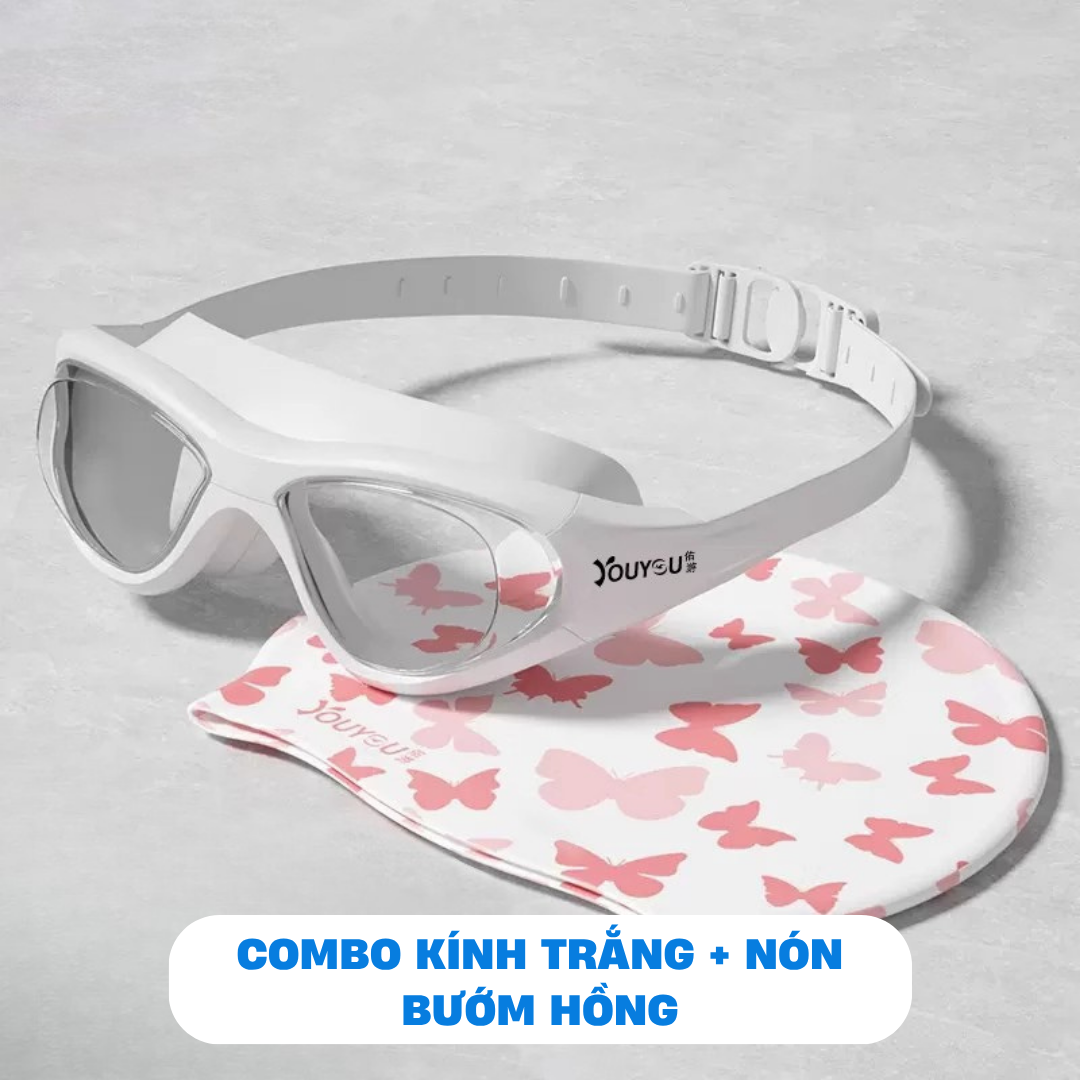 Kính bơi người lớn nam nữ hiệu YouYou thời trang mới nhất chống mờ sương kín nước