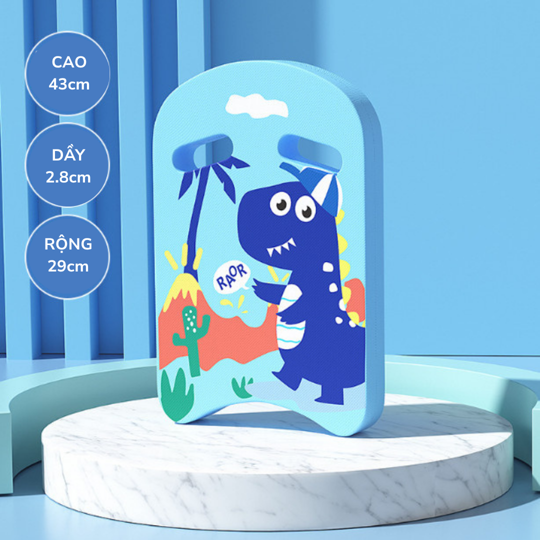 Phao bơi ván tập bơi trẻ em phao lưng bơi lội chính hãng YOU YOU hình pony, khủng long Mirilik House