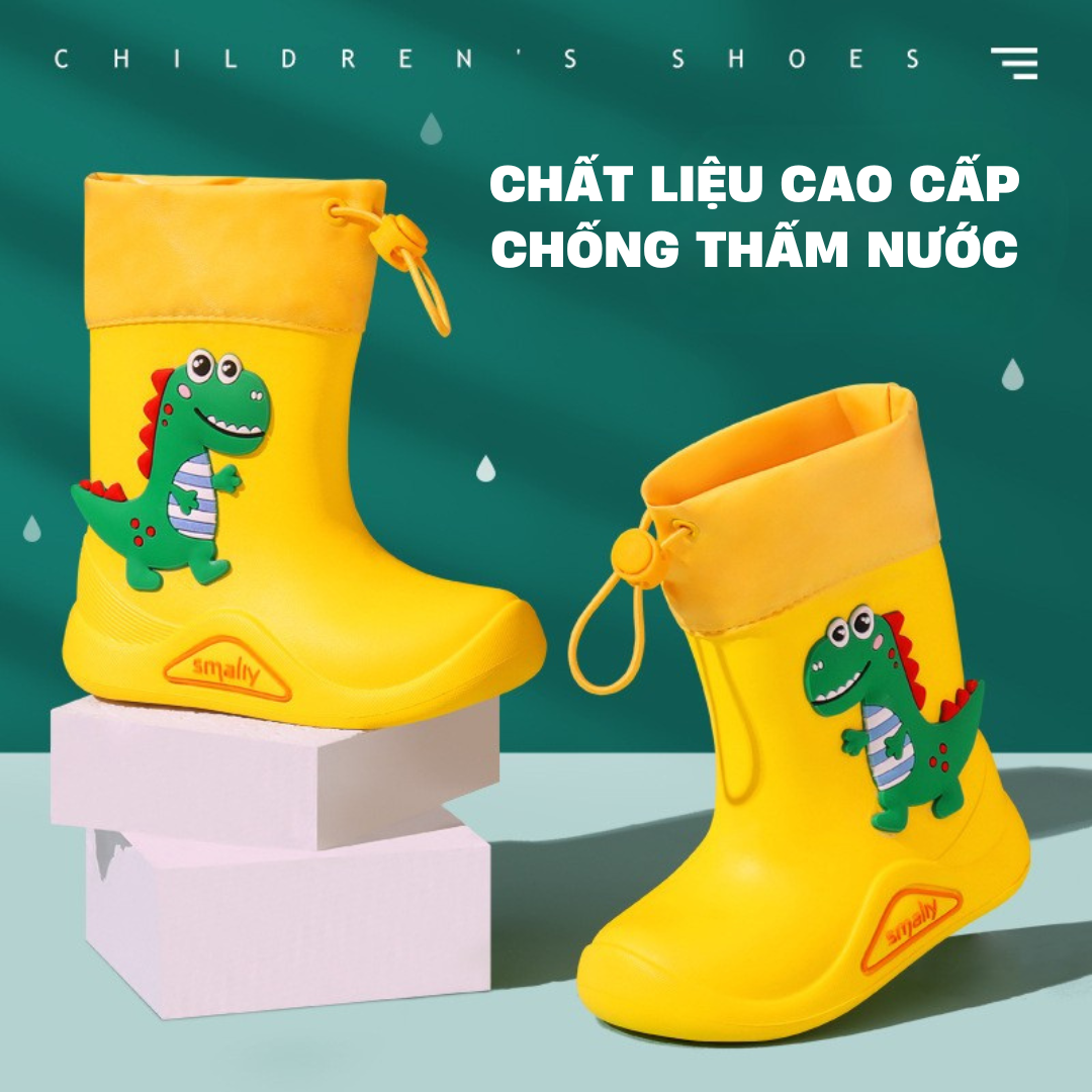 Ủng đi mưa cho trẻ em Bọc đi mưa cho bé, Giày đi mưa chống trơn trượt kiểu dáng dễ thương cho bé trai bé gái Mirilik House
