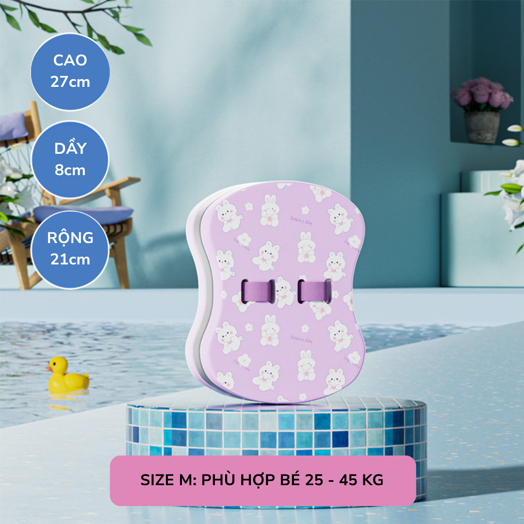 Phao bơi ván tập bơi trẻ em phao lưng bơi lội chính hãng YOU YOU hình pony, khủng long Mirilik House
