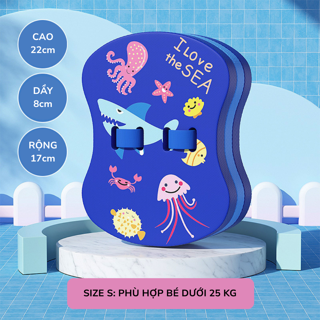 Phao bơi ván tập bơi trẻ em phao lưng bơi lội chính hãng YOU YOU hình pony, khủng long Mirilik House