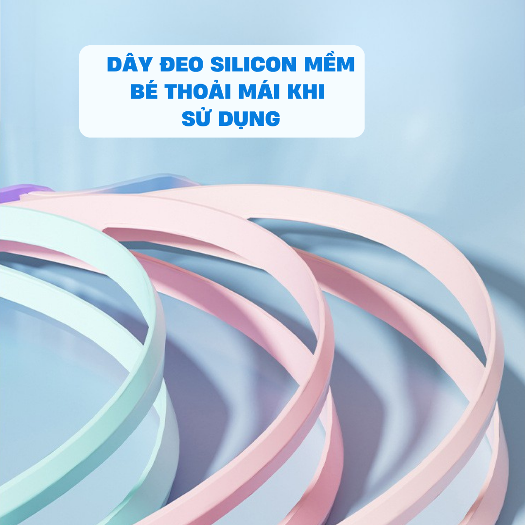 Kính bơi trẻ em gọng lớn góc nhìn rộng chính hãng YUKE bé trai bé gái Kính bơi cài khóa sau Mirilik - Combo Hồng Tím