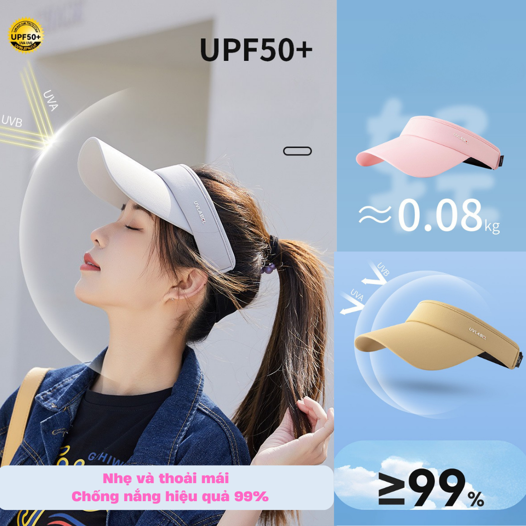 Mũ Thể Thao Thời Trang Unisex Nam Nữ Nón Chống Nắng UPF50+ Pickleball Tennis Golf Chạy Bộ MIRILIK HOUSE