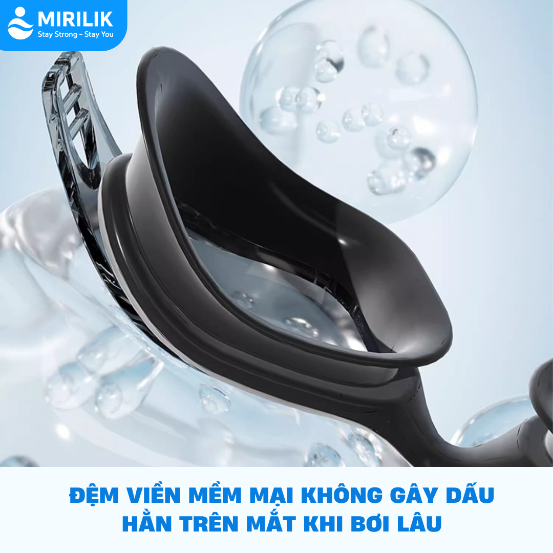 Kính bơi kèm bịt tai người lớn nam nữ sang trọng kín nước chống mờ sương YouYou Yuripromax