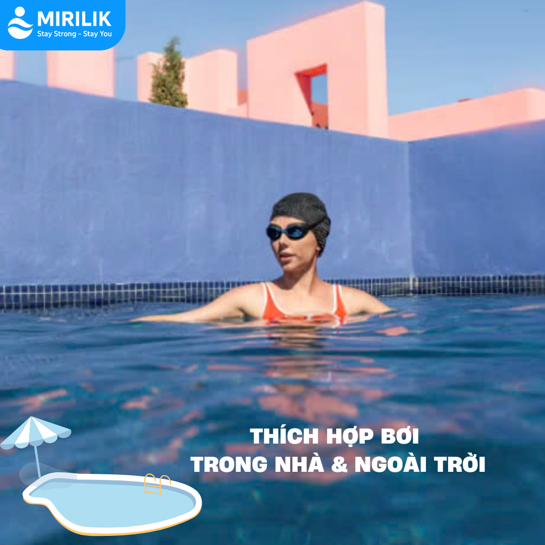 Kính bơi cận tròng kính trong suốt Optical Xbase 100 cho trẻ em người lớn nam nữ Đen MIRILIK DECA