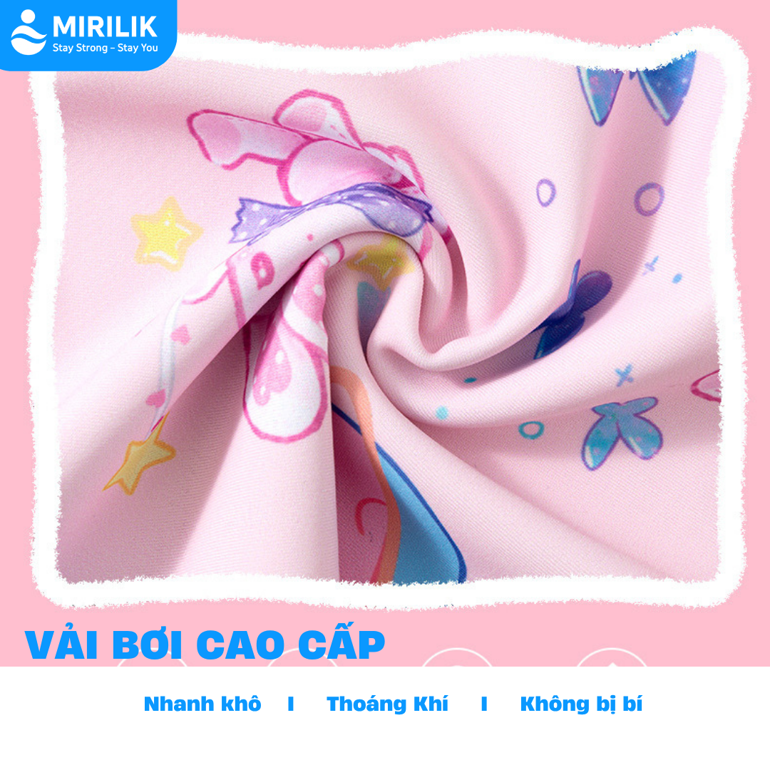 Đầm bơi GALAXY 2 lớp cho bé gái size đại từ 15 - 45Kg hiệu Yuke Mirilik