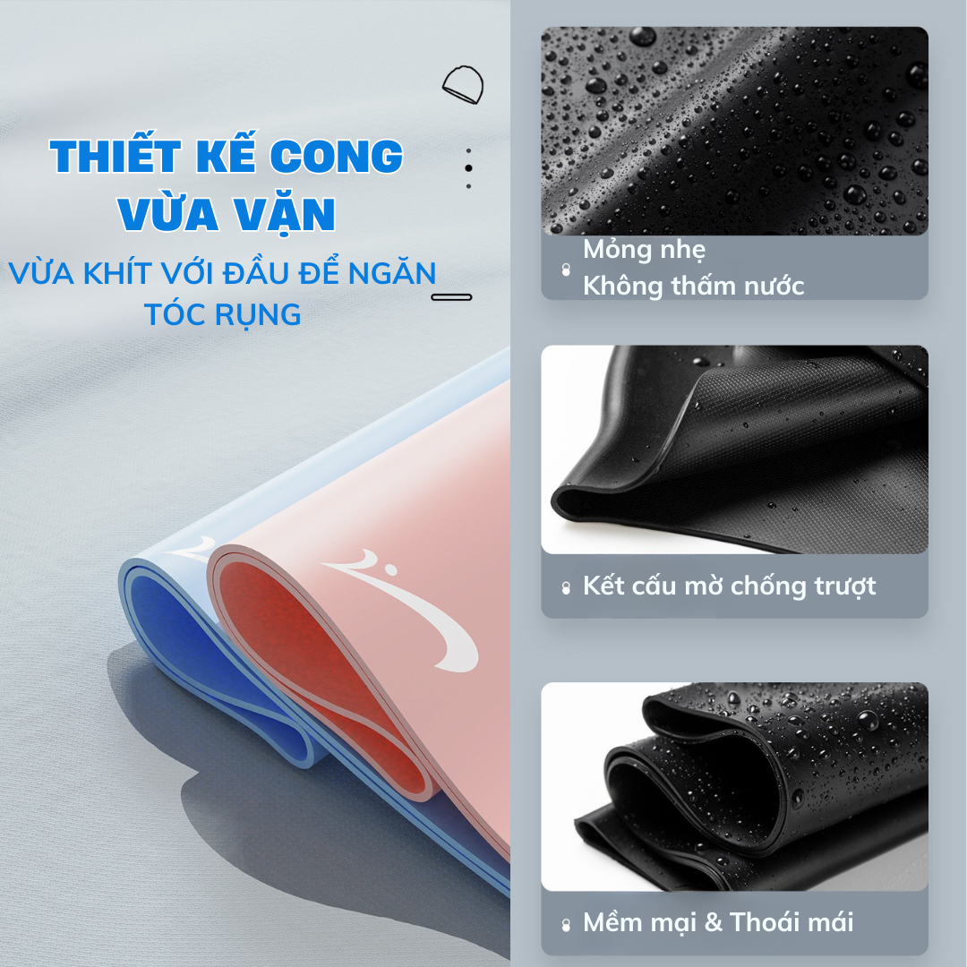 Nón bơi nam nữ Mũ bơi người lớn chất liệu Silicon kín nước hiệu You You - Mirilik House