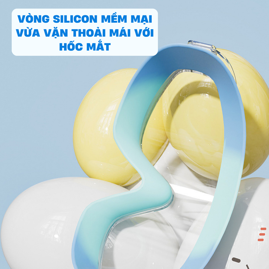 Kính bơi trẻ em gọng lớn góc nhìn rộng chính hãng YUKE bé trai bé gái Kính bơi cài khóa sau Mirilik - Combo Hồng Tím