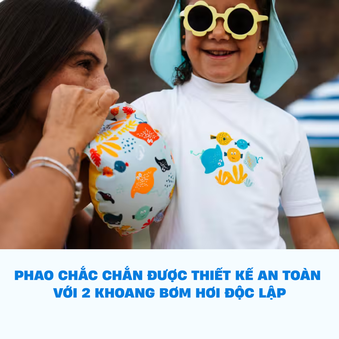 Phao bơi gắn tay cho trẻ em 11-30 kg hiệu Nabaiji - Mirilik