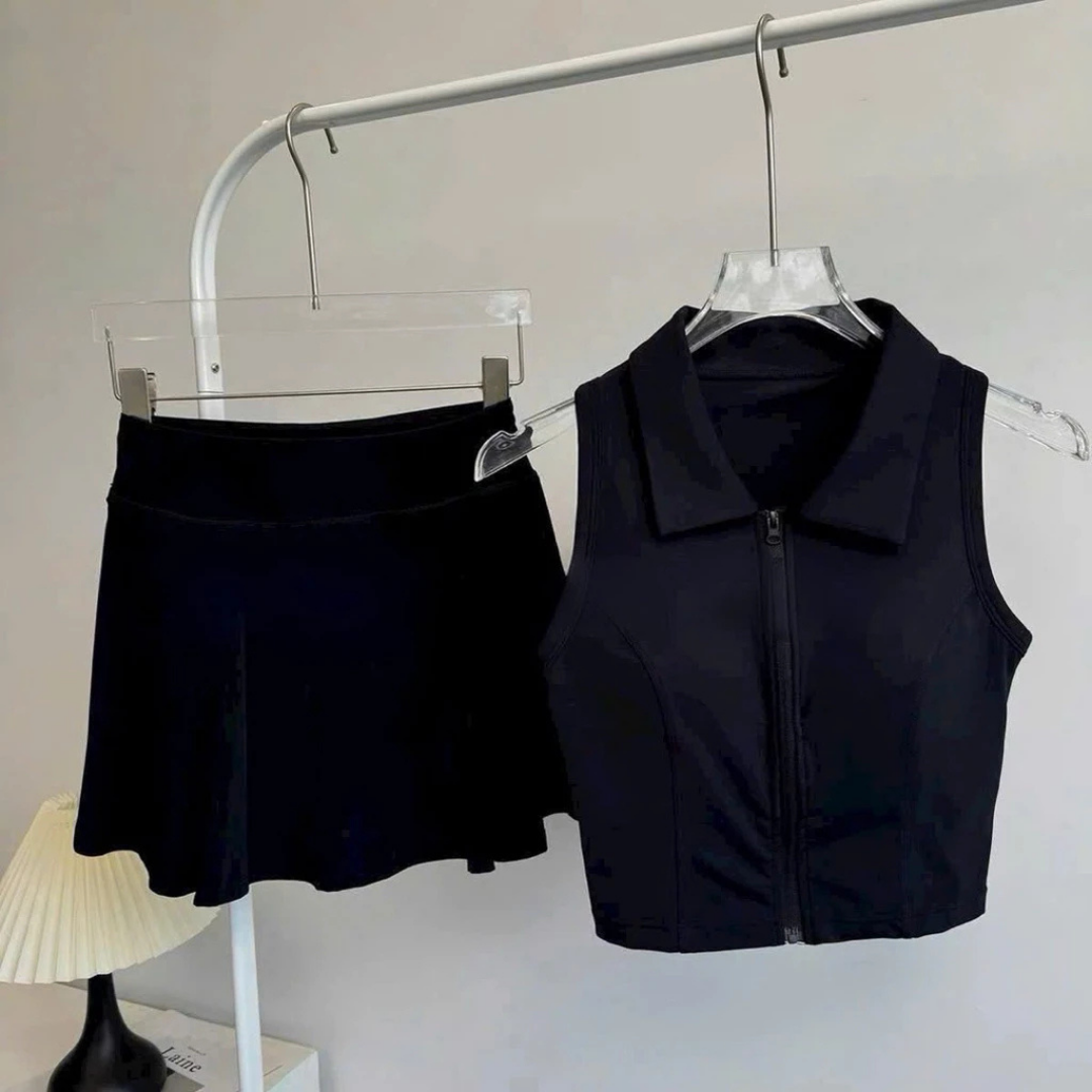 Váy tennis pickleball golf thể thao nữ áo bra mút đúc MIRILIK hàng chuẩn Váy thể thao thời trang