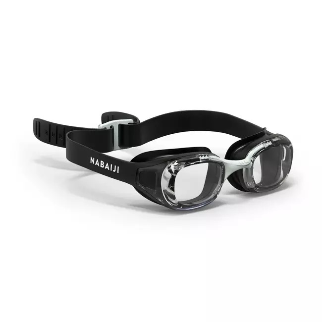 Kính bơi cận tròng kính trong suốt Optical Xbase 100 cho trẻ em người lớn nam nữ Đen MIRILIK DECA