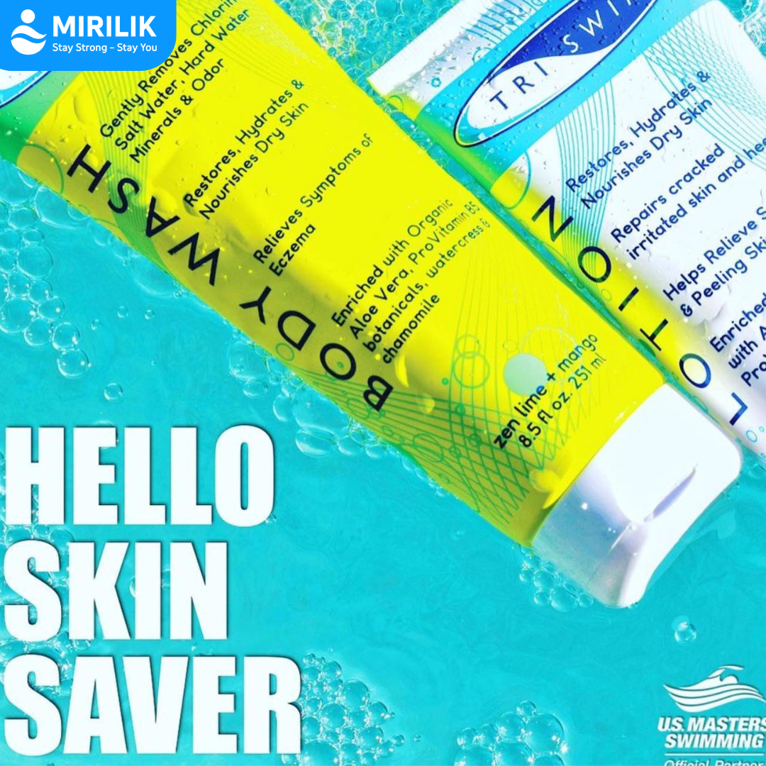 Dầu Xả Cho Người Đi Bơi TRISWIM 251 ml (Mỹ) Loại Bỏ Clo, Làm mượt tóc, bảo vệ màu tóc - Mirilik