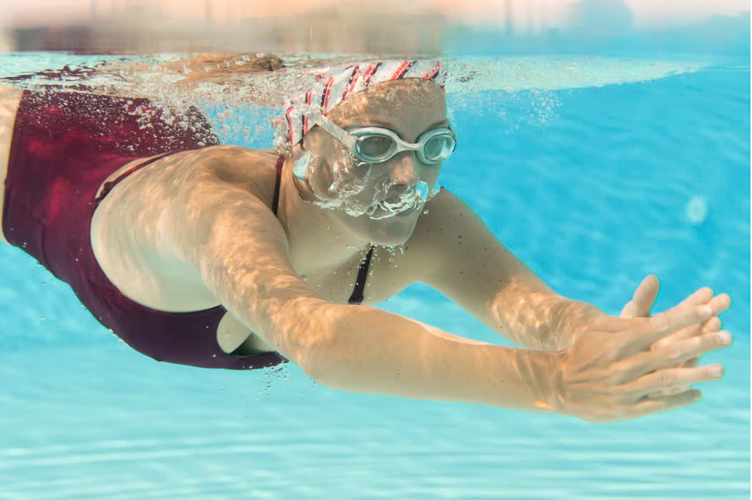 Nón bơi vải trẻ em người lớn, mũ bơi dễ đội không kéo căng tóc nam nữ bé trai bé gái chính hãng Mirilik Deca