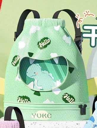 Balo đựng đồ bơi cho bé có 2 ngăn khô ướt Túi đi bơi đi biển có ngăn đựng giầy riêng, balo đi bơi