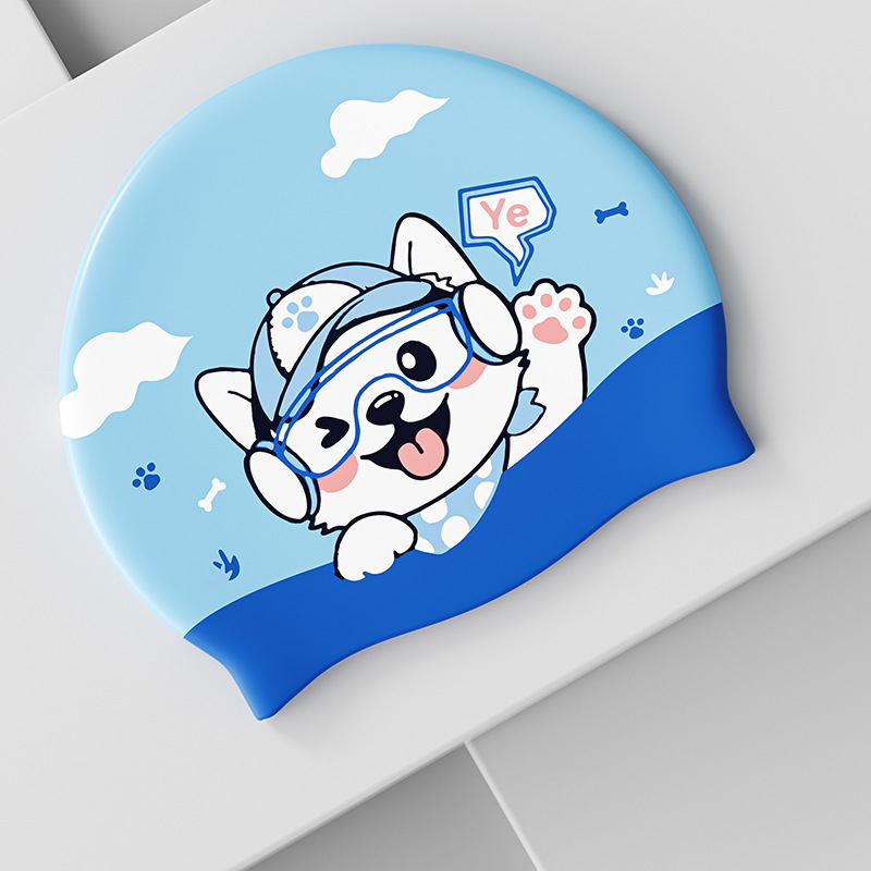 Nón bơi cho bé mũ bơi Silicon kín nước hình Pony khủng long nàng tiên cá YUKE YOUYOU Mirilik Sport