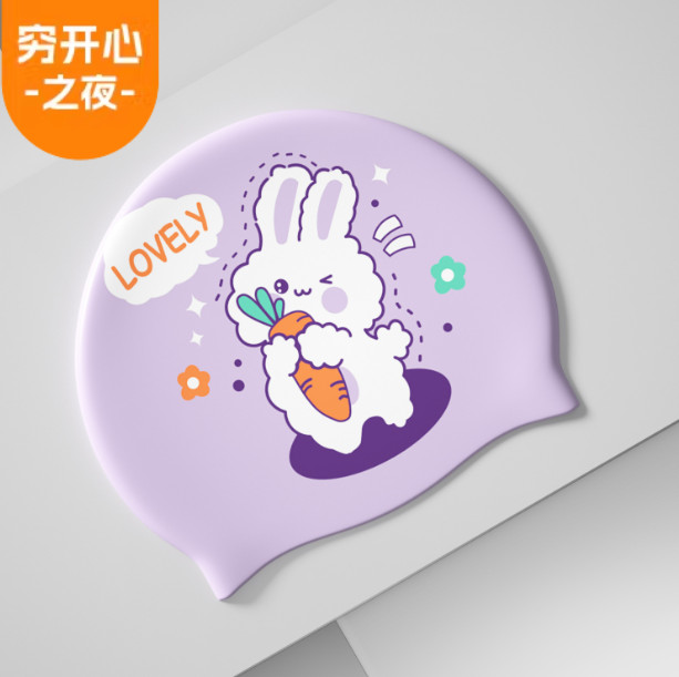 Nón bơi cho bé mũ bơi Silicon kín nước hình Pony khủng long nàng tiên cá YUKE YOUYOU Mirilik Sport