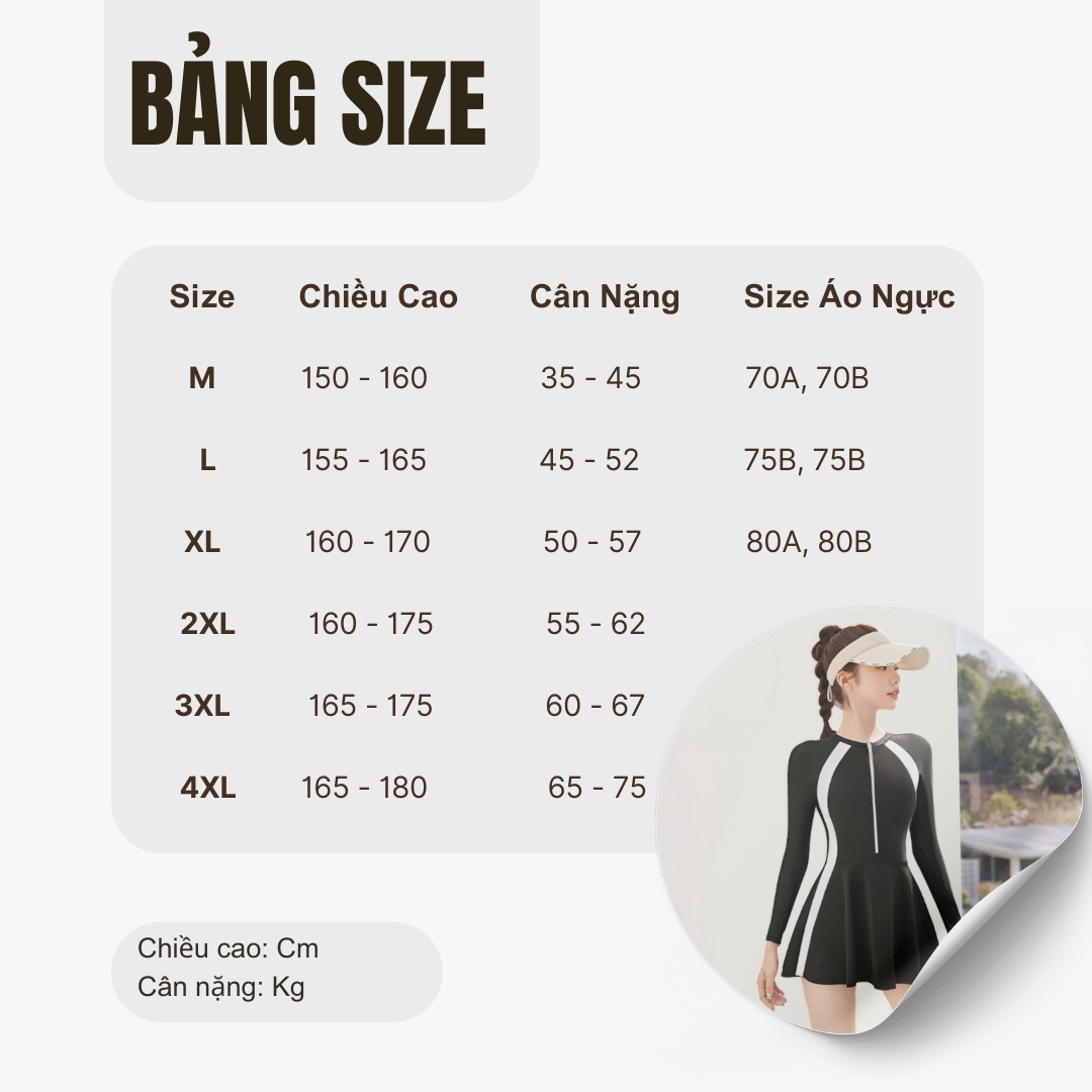Sét bộ đồ bơi 4 món cho nữ hiệu YouYou gồm Bộ bơi 2 mảnh Bộ bơi tay dài quần dài kín đáo Mirilik
