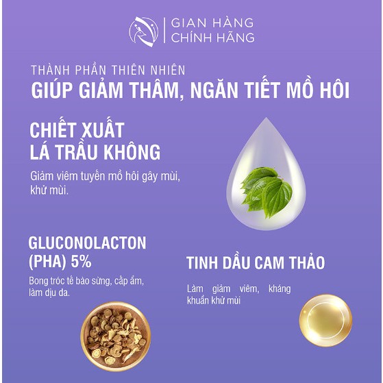 Son nách khử mùi hôi Serum khử mùi hôi nách API lăn nách giảm thâm nách ngăn tiết mồ hôi