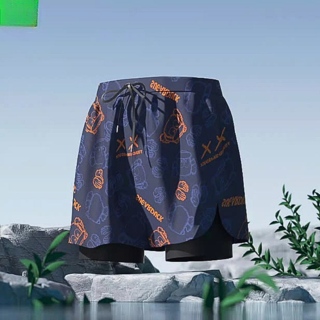 Quần bơi nam có túi 2 lớp kín đáo chất liệu thoáng khí Quần đi biển cao cấp siêu nhẹ