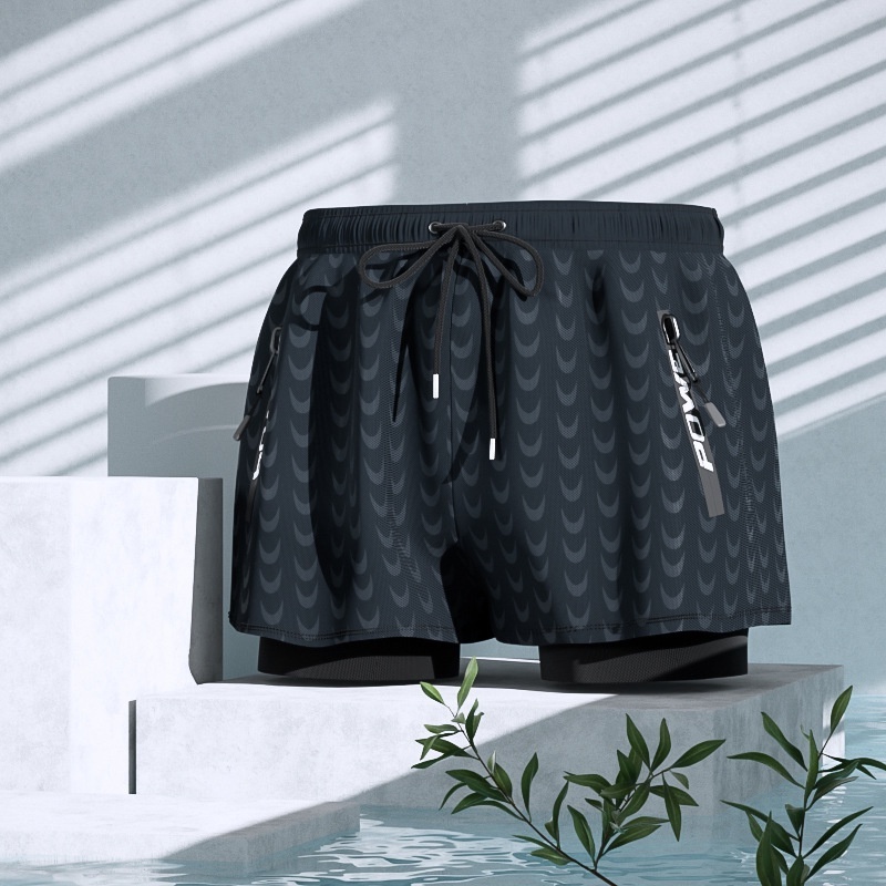 Quần bơi nam có túi 2 lớp kín đáo chất liệu thoáng khí Quần đi biển cao cấp siêu nhẹ