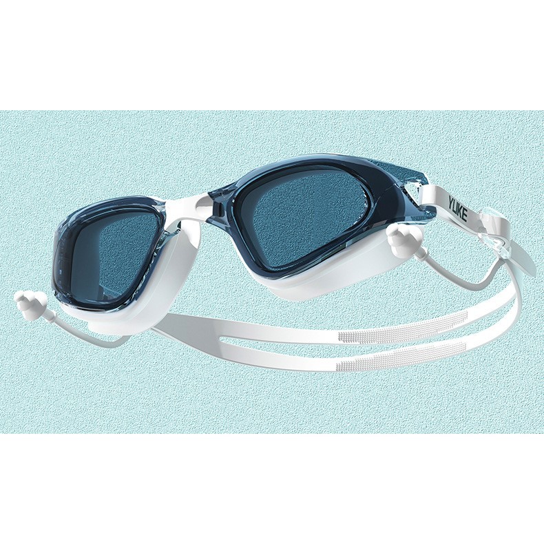 Set Nón Bơi + Kính bơi không cận và có độ cận từ 2 - 6 độ hiệu Yuke kín nước, chống mờ - Mirilik