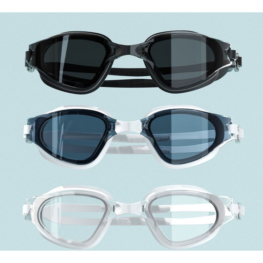 Set Nón Bơi + Kính bơi không cận và có độ cận từ 2 - 6 độ hiệu Yuke kín nước, chống mờ - Mirilik