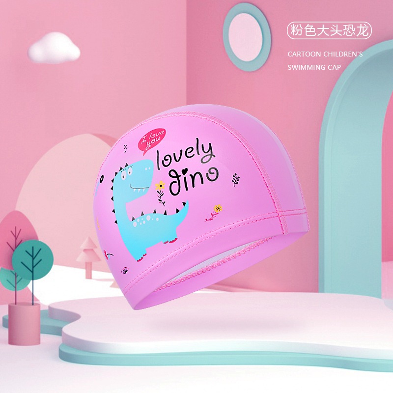 Nón bơi cho bé mũ bơi Silicon kín nước hình Pony khủng long nàng tiên cá YUKE YOUYOU Mirilik Sport