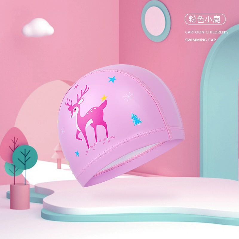 Nón bơi cho bé mũ bơi Silicon kín nước hình Pony khủng long nàng tiên cá YUKE YOUYOU Mirilik Sport