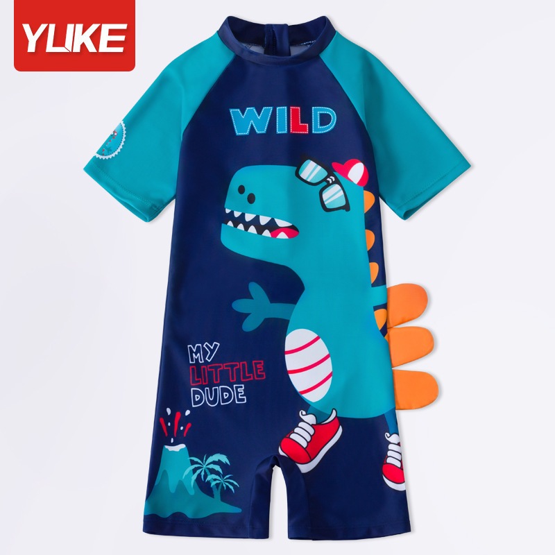 Bộ đồ bơi liền thân trẻ em bé trai từ 10 kg đến 50kg hình khủng long đáng yêu hãng YuKe Yuripromax