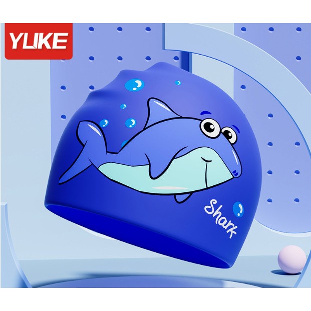 Nón bơi cho bé mũ bơi Silicon kín nước hình Pony khủng long nàng tiên cá YUKE YOUYOU Mirilik Sport