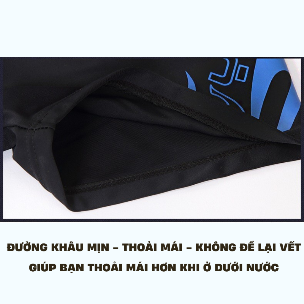 Combo Quần bơi nam + Nón bơi vải hiệu YUKE cao cấp nam tính hợp thời trang YURIPROMAX