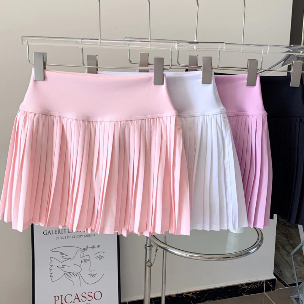 Chân Váy Tennis Pickleball Xếp Ly Nữ Có Quần Túi Trong Thể Thao Chống Sốc Mirilik House