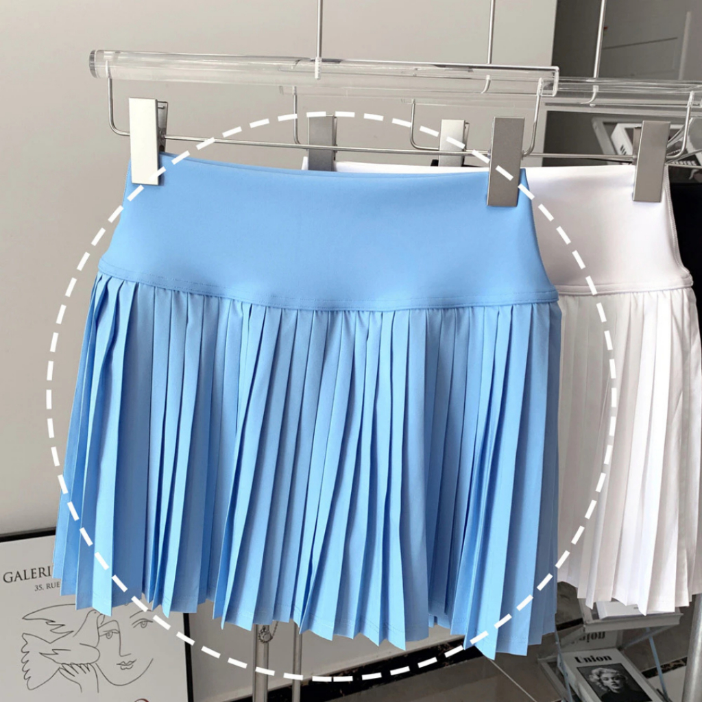 Chân Váy Tennis Pickleball Xếp Ly Nữ Có Quần Túi Trong Thể Thao Chống Sốc Mirilik House