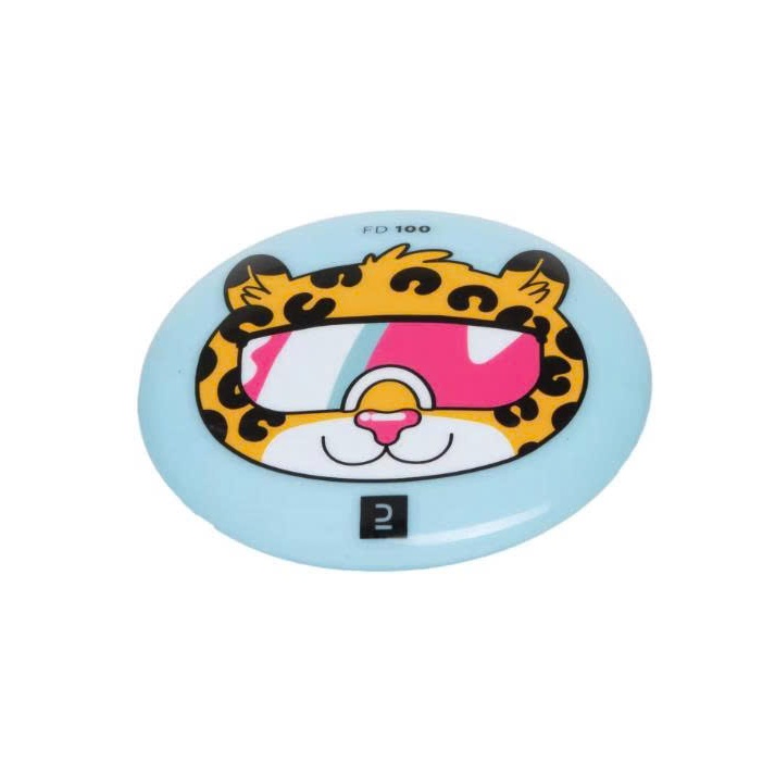 Đĩa ném mini mềm cho trẻ em đồ chơi bãi biển bé trai bé gái FD100 xanh lá hình mặt vịt Yuripromax