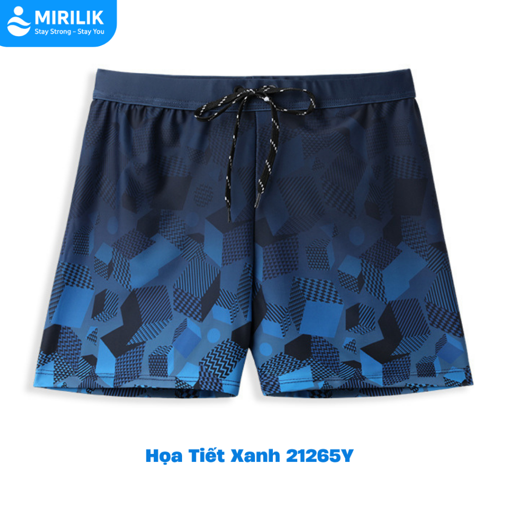 Quần bơi nam từ 40kg - 110kg dáng đùi thoáng khí chống lộ hiệu YouYou họa tiết lập thể Mirilik