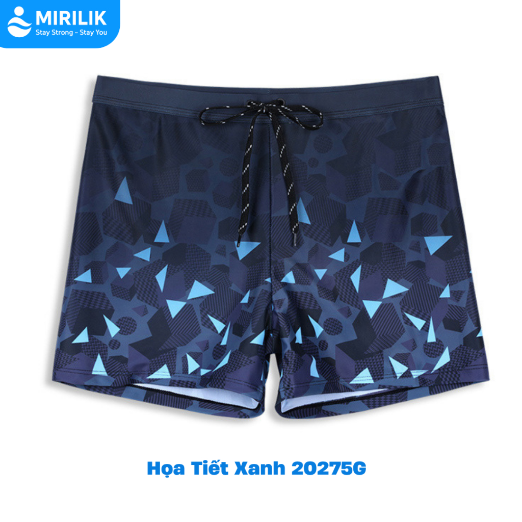 Quần bơi nam từ 40kg - 110kg dáng đùi thoáng khí chống lộ hiệu YouYou họa tiết lập thể Mirilik