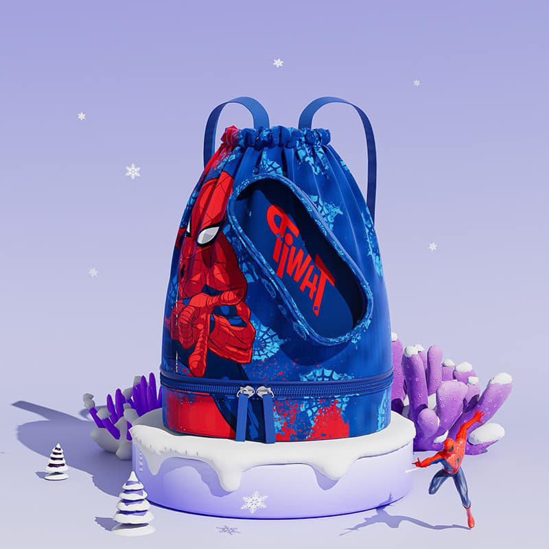 Balo đựng đồ bơi cho bé có 2 ngăn khô ướt Túi đi bơi đi biển có ngăn đựng giầy riêng, balo đi bơi