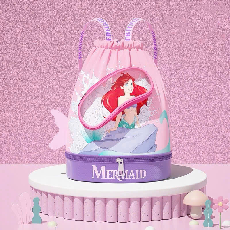 Balo đựng đồ bơi cho bé có 2 ngăn khô ướt Túi đi bơi đi biển có ngăn đựng giầy riêng, balo đi bơi