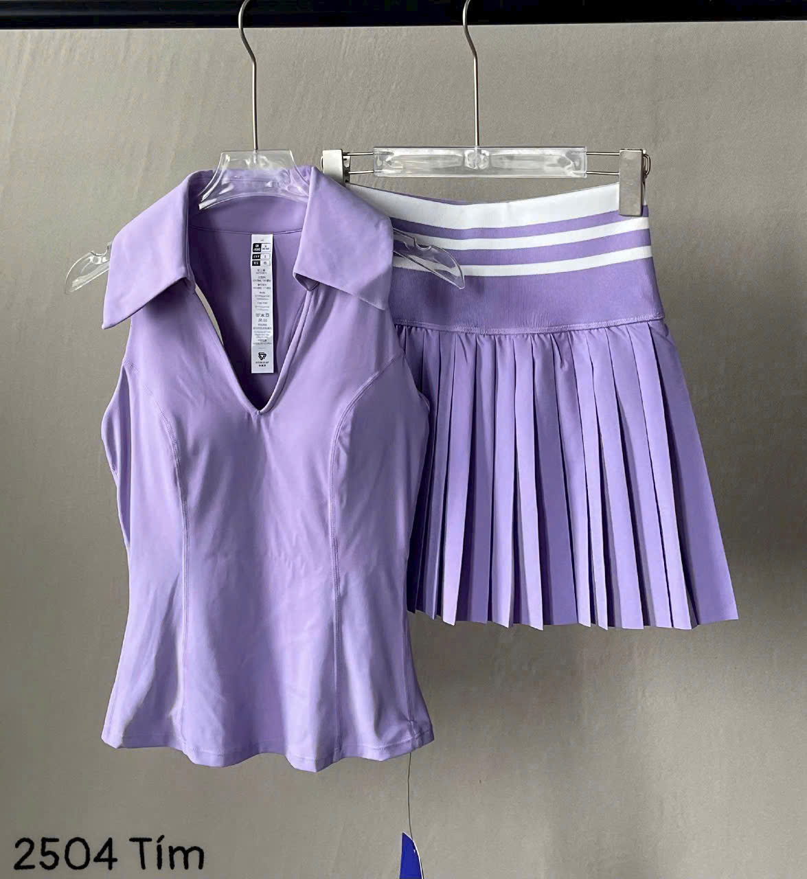 Set Váy Pickleball Tennis Bra Mút Đúc Tập Thể Thao Nữ Chất Thun Lạnh Hàng Quảng Châu Cao Cấp Mirilik