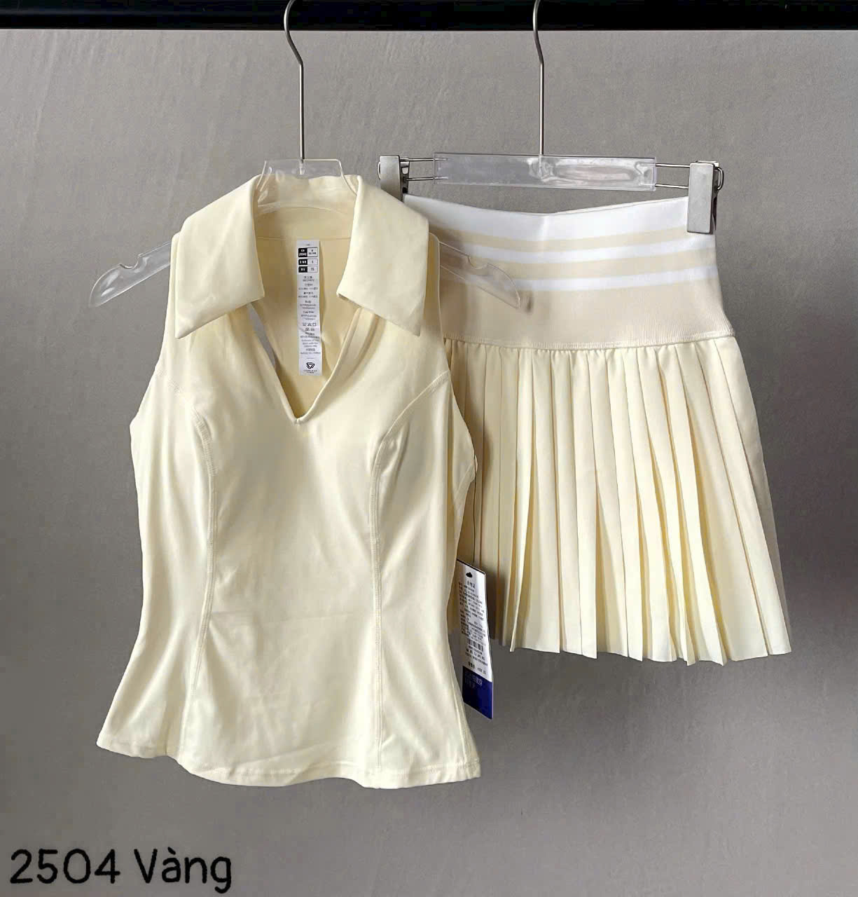 Set Váy Pickleball Tennis Bra Mút Đúc Tập Thể Thao Nữ Chất Thun Lạnh Hàng Quảng Châu Cao Cấp Mirilik