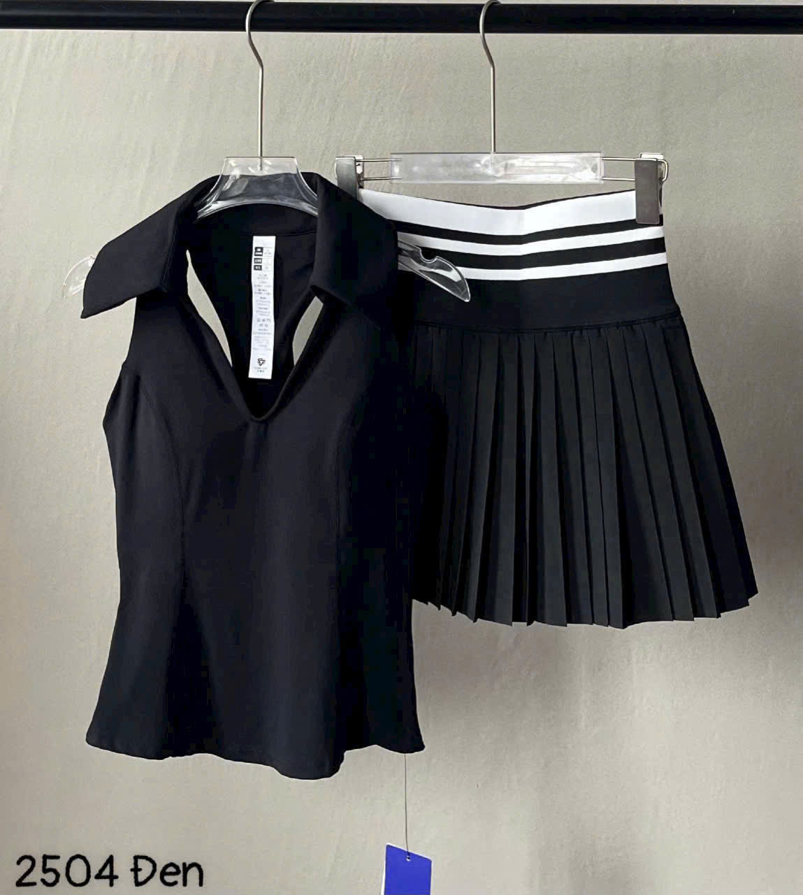 Set Váy Pickleball Tennis Bra Mút Đúc Tập Thể Thao Nữ Chất Thun Lạnh Hàng Quảng Châu Cao Cấp Mirilik