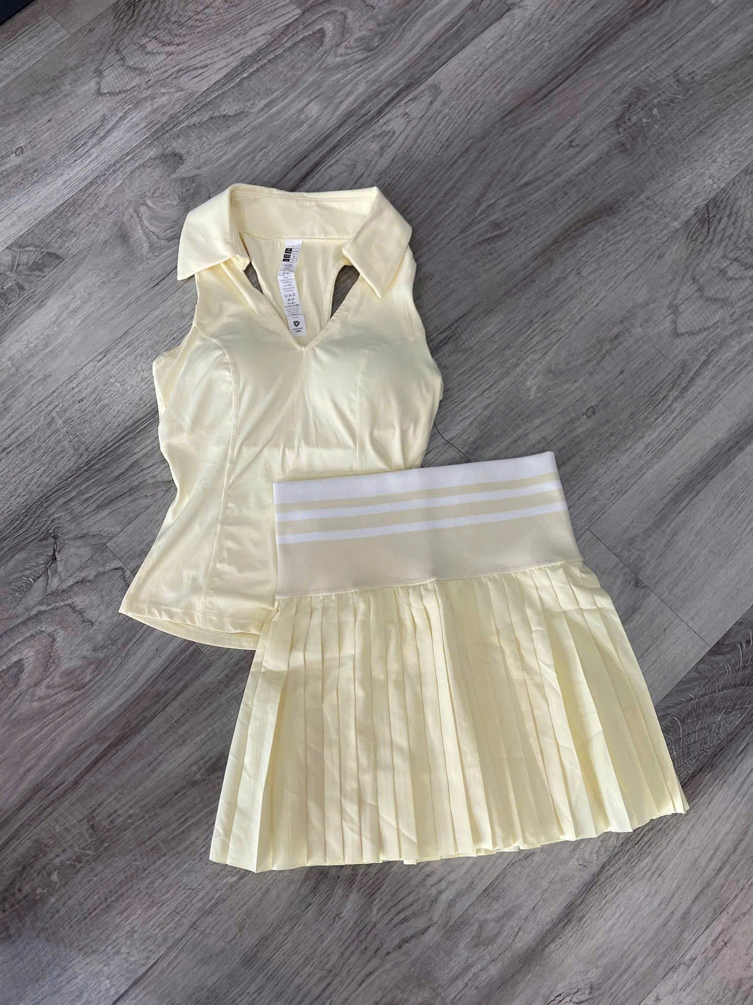 Set Váy Pickleball Tennis Bra Mút Đúc Tập Thể Thao Nữ Chất Thun Lạnh Hàng Quảng Châu Cao Cấp Mirilik