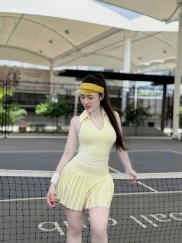 Set Váy Pickleball Tennis Bra Mút Đúc Tập Thể Thao Nữ Chất Thun Lạnh Hàng Quảng Châu Cao Cấp Mirilik