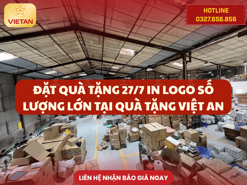 Đặt quà tặng 27/7 in logo số lượng lớn tại Quà Tặng Việt An