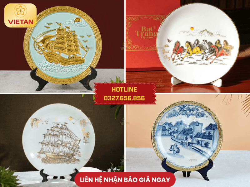 Đĩa cảnh gốm sứ quà 27/7 Ngày Thương binh Liệt sĩ ý nghĩa - Quà tri ân người có công