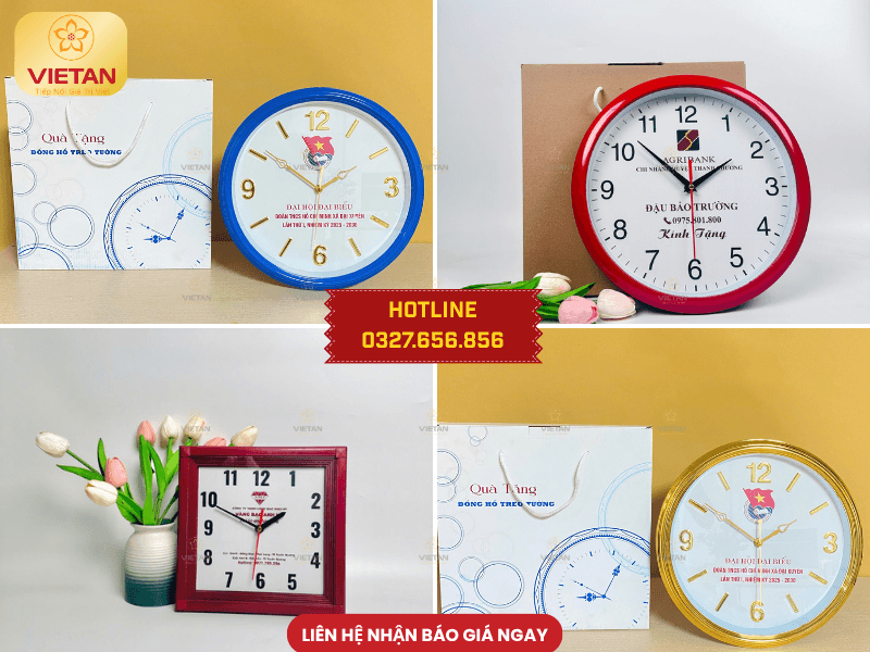 Đồng hồ treo tường quà 27/7 Ngày Thương binh Liệt sĩ ý nghĩa - Quà tri ân người có công