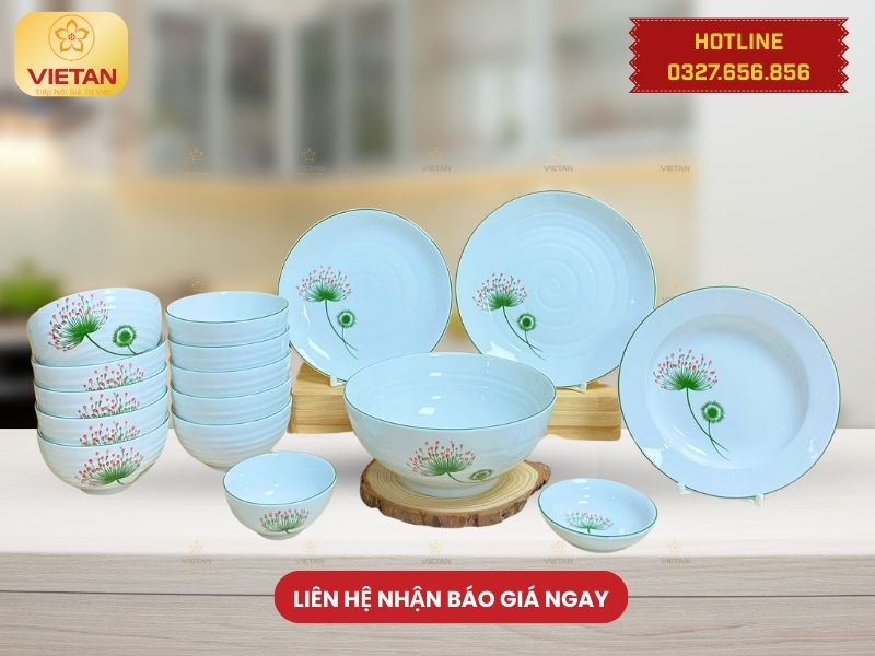 bộ bát đĩa bát tràng quà tặng 30/4 cho người có công