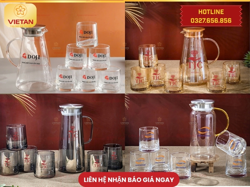 Bộ bình cốc thủy tinh