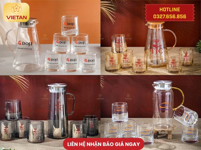 Bộ bình cốc thủy tinh